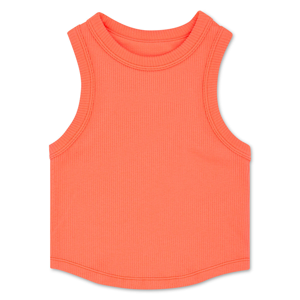 Racer Back Cropped Ribbed Tanks